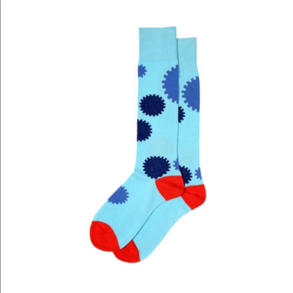 NWT Soxfords Men's Novelty Pima Socks “Cogsworth” Men's 8-12 Women's 10+